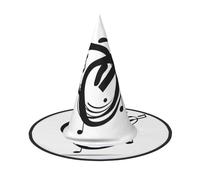 1 cappello di Halloween - La danza dei simboli musicali stampa streghe decorazione festa, accessorio cosplay, festa di carnevale, cappello magico mago