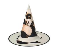 1 cappello di Halloween - Simpatico panda stampa streghe decorazione festa di ruolo accessorio per giochi di ruolo, cappello magico per donne e uomini