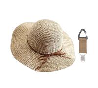 1 Cappello Di Paglia E 1 Cappello, Cappello Da Sole Delle Donne, Cappello Da Sole Più Comodo E Traspirante, Protezione Solare All'Aperto.