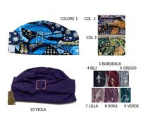 1 cappello DONNA COLORE 4 , PER ALOPECIA CUFFIA DOPO CHEMIO NOTTE TESTA CALDA