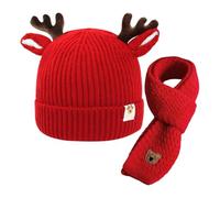 1 Cappello Lavorato A Maglia E 1 Sciarpa Lavorata A Maglia, Prodotti Termici Per Bambini, Sciarpa Antivento, Simpatico Cappello Per Bambini, Morbido Cappello Elastico