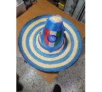 1 cappello sombrero diametro 48 cm scudetto bandiera napoli maradona messicano