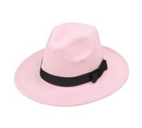 1 cappello vintage jazz Fedora, cappello alla moda, in feltro, per uomo e donna, in feltro, a tesa larga, estivo, da indossare tutti i giorni, in maschera, per attività all'aperto, colore giallo