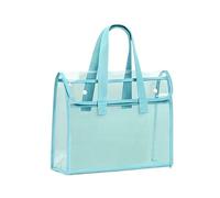 1 Cartella Portatile Trasparente Di Grande Capacità, Borsa Portadocumenti Espandibile, Borsa Portadocumenti Autoadesiva In PVC Per(Blue)