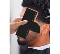 1 cartolina riutilizzabile per modellare i capelli, guida per lo styling di basette e barba, strumento ausiliario professionale per la progettazione di contorni del viso e dei capelli