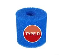 1 cartucce di ricambio per filtro per piscina, perfette per Intex tipo IIIVID, riutilizzabili e lavabili, 1 spugna filtrante (D)