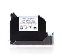 1 cartuccia d'inchiostro compatibile JS12 JS12M 600 DPI 12,7 mm for stampante a getto d'inchiostro portatile, cartuccia d'inchiostro eco solvente ad asciugatura rapida Asciugatura rapida per etichetta