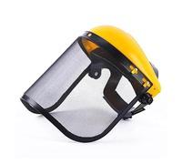 1 casco di sicurezza for tagliaerba da giardino in acciaio inossidabile con schermo facciale integrale anti-spruzzi e maschera protettiva di sicurezza(A1)