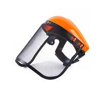 1 casco di sicurezza for tagliaerba da giardino in acciaio inossidabile con schermo facciale integrale anti-spruzzi e maschera protettiva di sicurezza(A4)