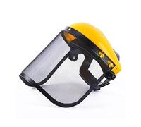 1 casco di sicurezza for tagliaerba da giardino in acciaio inossidabile con schermo facciale integrale anti-spruzzi e maschera protettiva di sicurezza(A1)