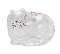 1. Casella commemorativa con ciondolo a forma di felino, per riporre i peli di animali domestici, elegante ciondolo da collezione per la decorazione domestica, contenitore per la memoria dei peli di