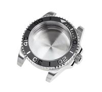 1 cassa in argento for yacht con cristallo di zaffiro resistente all'acqua for orologio movimento meccanico automatico NH35 NH36 NH34(taglia unica)
