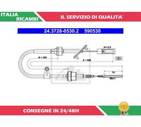 1 CAVO COMANDO FRIZIONE ATE POWER DISC 590530