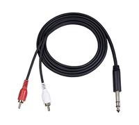 1 cavo da 6,35 mm a 2 RCA per tablet e sistemi digitali