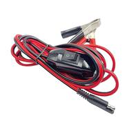 1 cavo di prolunga da 2,8 m SAE a coccodrillo con interruttore on/off, cavo di prolunga a sgancio rapido per moto, auto, ATV, UTV, pompa, spruzzatori da giardino e prato da 12 V
