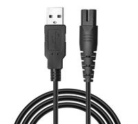 1 cavo di ricarica USB per idropulsore, caricatore USB di ricambio, cavo di ricarica portatile senza fili da 1,2 m, cavo di alimentazione USB compatibile con idropulsore Pecham/Coslus (nero)