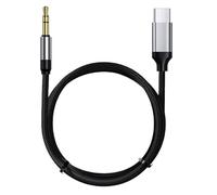 1 cavo jack da USB C a 3,5 mm, 1 m, chip Hi-Res DAC, qualità audio 16 bit/48 kHz, nylon intrecciato, compatibile con iPhone 15/14, Samsung S24/S23/S22, Huawei P40/P30, Google Pixel, dispositivi audio