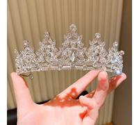 1 Cerchietto con corona bianco elegante e di alta gamma come accessorio per capelli per ragazze PianteABS