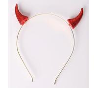 1 Cerchietto In Corno, 1 Collana A Cuore Rosso E 1 Paio Di Orecchini A Cuore Rosso, Accessori Per Feste, Abiti Da Festa, Oggetti Di Scena Per Giochi Di Ruolo, Abbigliamento Da Festa Femminile.