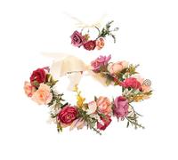 1 cerchietto per capelli con 1 pezzo di fiore, gioiello per capelli a forma di elfo, accessorio per capelli da sposa, adatto per compleanni, matrimoni, feste