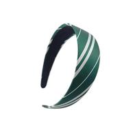 1 cerchietto per capelli da mago del college mago Serpeverde, stile vintage, accessorio per capelli in seta per ragazze (verde)