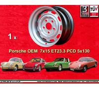 1 cerchio acciaio 7x15 ET23.3 Porsche 911 912 SC 914-6 Stahlfelge steel wheel