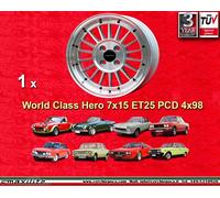 1 Cerchio Fiat 7x15 4x98 ET25 124 125 131 132 X19 Spider Lancia Beta Montecarlo