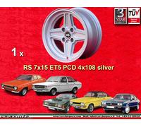 1 Cerchio FORD LOTUS TALBOT RS 7x15 ET+5 4x108 Escort Capri Taunus Cortina