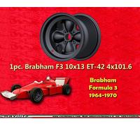 1 Cerchio Formula 3 Brabham F3 10x13 ET-42 4x101.6 Conical Formel 3 wheel Felge
