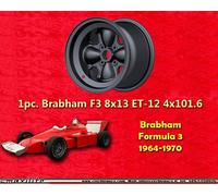 1 Cerchio Formula 3 Brabham F3 8x13 ET-12 4x101.6 Flat Formel 3 wheel Felge