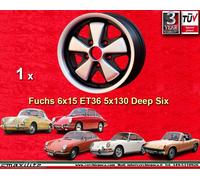 1 cerchio Porsche Felge deep six 6x15 Porsche 914/6 1 pc. wheel jante IROC