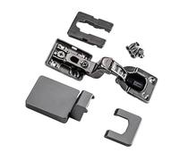 1 cerniera a scomparsa con chiusura ammortizzatore idraulico resistente Tensione regolabile per movimento silenzioso della porta dell'armadio cerniere sottili