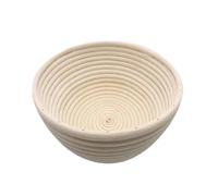 1 cestino for pane ovale/cerchio/triangolo in rattan, vimini, impasto for fermentazione, utensile da cucina for il(Round 22x8cm)
