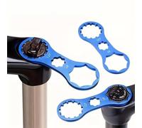 1 chiave per cappuccio forcella anteriore della bicicletta: uno strumento di rimozione a doppia testa in lega di alluminio per forcelle Suntour XCR/XCT/XCM/RST, adatto per mountain bike e bici da