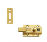 1 chiavistello for porta scorrevole in ottone - Proteggi la tua casa con una serratura for la privacy durevole(Copper bright,4cm)