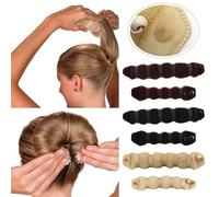 1 ciambella di colore casuale per chignon - Accessorio per capelli - Accessorio per capelli - Piccolo testa rotonda per chignon - Elastici e cravatte - Bellezza e