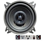 1 CIARE CZ100 altoparlante diffusore sistema 2 vie coassiale da 10,00 cm 100 mm 4" 30 watt rms 80 watt max da predisposizione auto nero, 1 pezzo + 5 adesivi omaggio