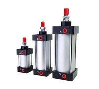1 cilindro pneumatico standard da 32/40/50/63 mm, a doppia azione, corsa 50/75/100/125/150/175/200/250/300/350/400/500/1000 mm(Stroke 25mm,SC50 (Bore 50mm))