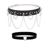 1 Cintura A Catena Punk, 1 Cinturino Per Gamba Dell'Amore, Cintura Di Moda Personalizzata, Cintura Da Donna Creativa, Decorazione Di Gioielli Per Ragazze