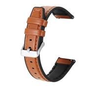 1 cinturino in pelle for Amazfit Helio Strap Smart Watch Band Bracelet for T-Rex3 Pro 48mm/GTR3 Pro/Bip 6 5(Brown si)