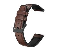 1 cinturino in pelle for Amazfit Helio Strap Smart Watch Band Bracelet for T-Rex3 Pro 48mm/GTR3 Pro/Bip 6 5(Coffee bk)