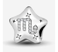 1 ciondolo alla moda in argento Sterling a forma di stelle, dodici costellazioni, perline, adatto per gioielli fai da te e decorazione per abbigliamento quotidiano, regalo per le donne