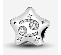 1 ciondolo alla moda in argento Sterling a forma di stelle, dodici costellazioni, perline, adatto per gioielli fai da te e decorazione per abbigliamento quotidiano, regalo per le donne