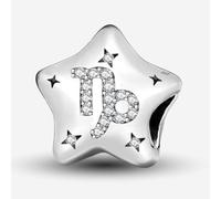 1 ciondolo alla moda in argento Sterling a forma di stelle, dodici costellazioni, perline, adatto per gioielli fai da te e decorazione per abbigliamento quotidiano, regalo per le donne