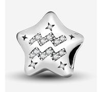 1 ciondolo alla moda in argento Sterling a forma di stelle, dodici costellazioni, perline, adatto per gioielli fai da te e decorazione per abbigliamento quotidiano, regalo per le donne