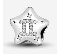 1 ciondolo alla moda in argento Sterling a forma di stelle, dodici costellazioni, perline, adatto per gioielli fai da te e decorazione per abbigliamento quotidiano, regalo per le donne