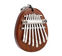 1 ciondolo ovale a forma di pianoforte Kalimba a 8 tasti per suonare il suono degli amici