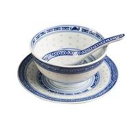 1 ciotola for zuppa di miso con cucchiaio, ciotola for riso in ceramica da ristorante, ciotola for insalata di frutta da 8,8 once, ciotola for dessert con piatto, stoviglie giapponesi for ramen, spagh