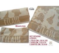 1 LVIERO MARTINI set spugne 3 pezzi , telo grande + medio + piccolo