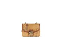 Alviero Martini Prima Classe - Tracollina con patta e chiusura in pelle e tessut